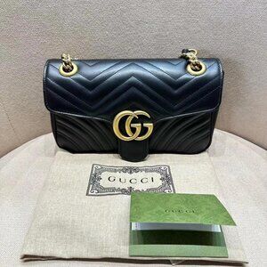 Gucci Black Quilted Leather Shoulder Bag
